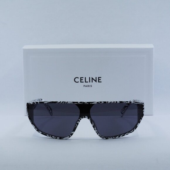 Final Price! Celine CL40195I 04A Zebra/Smoke Sunglasses - Picture 4 of 11
